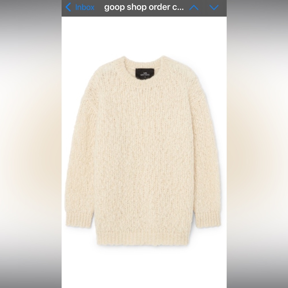 Mr. Mittens alpaca crew neck sweater